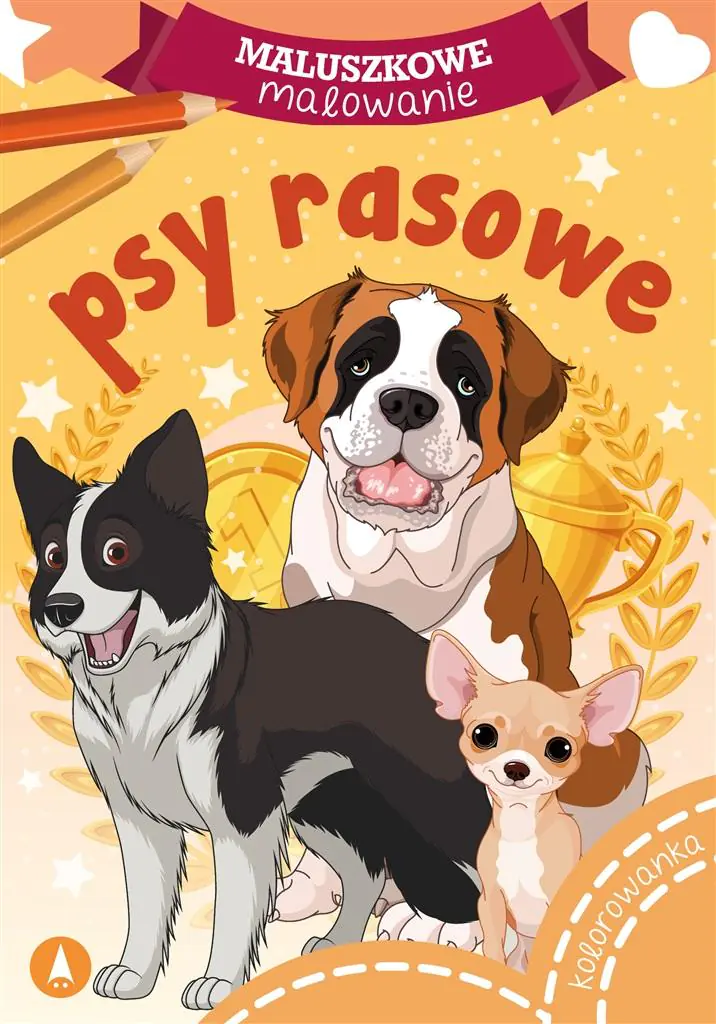 Książka - Maluszkowe malowanie. Psy rasowe
