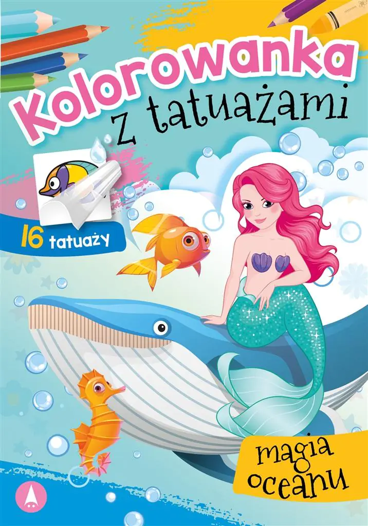 Kolorowanka z tatuażami Skrzat - Magia oceanu