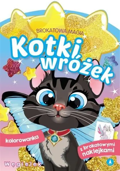 Książka - Węgielek. Kotki wróżek. Brokatowa magia