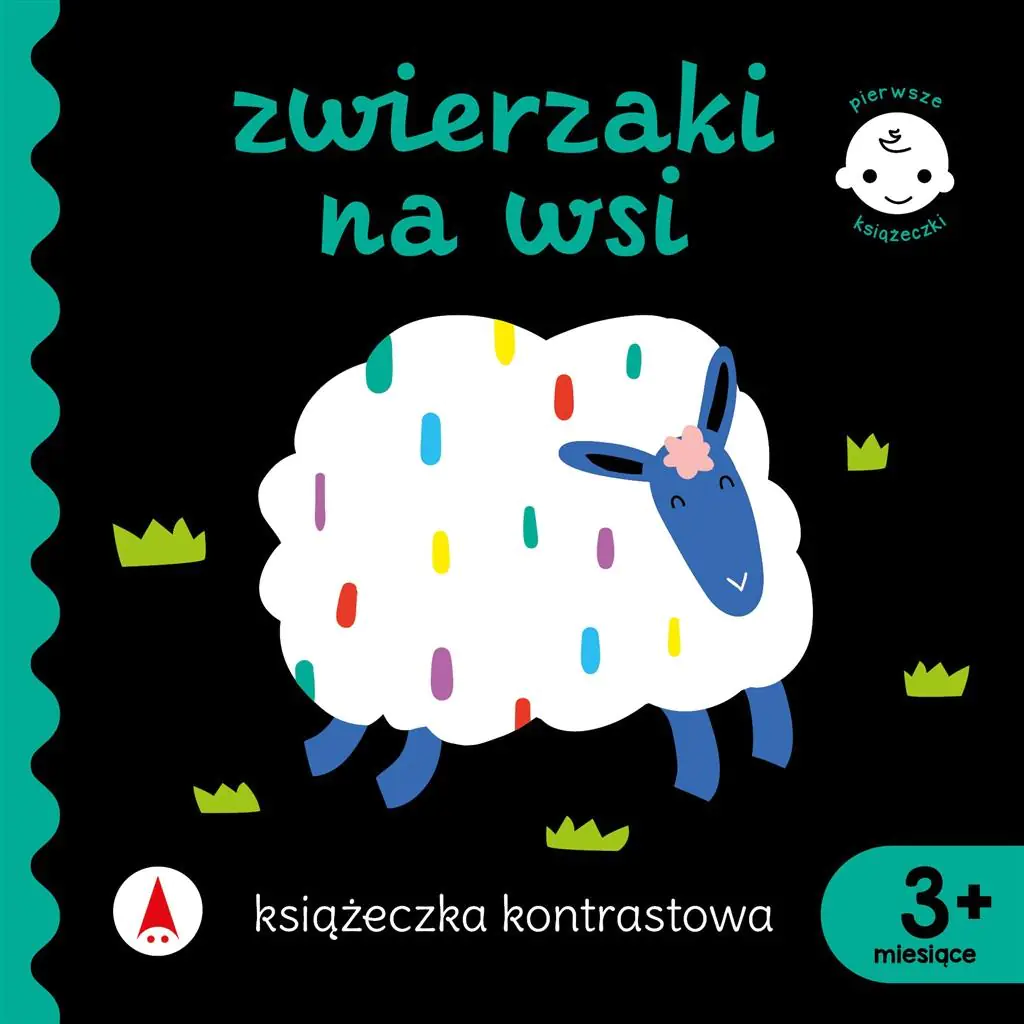 Książka - Zwierzaki na wsi. Książeczka kontrastowa. Pierwsze książeczki