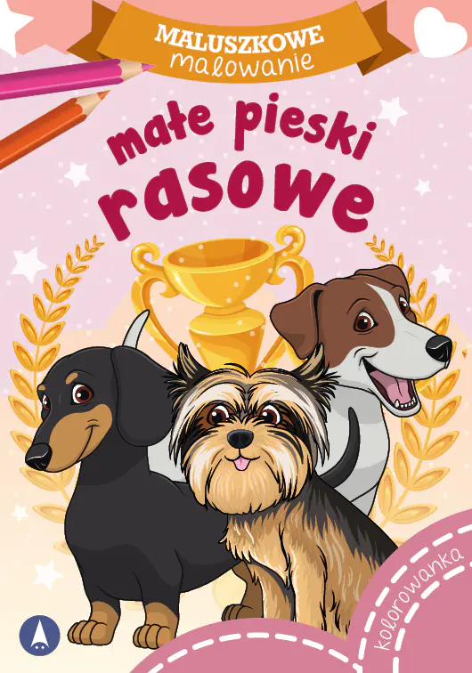 Książka - Małe pieski rasowe. Maluszkowe malowanie