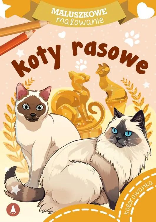 Książka - Koty rasowe. Maluszkowe malowanie