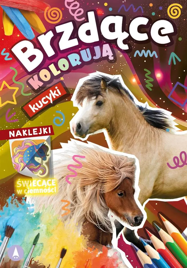 Książka - Brzdące kolorują. Kucyki