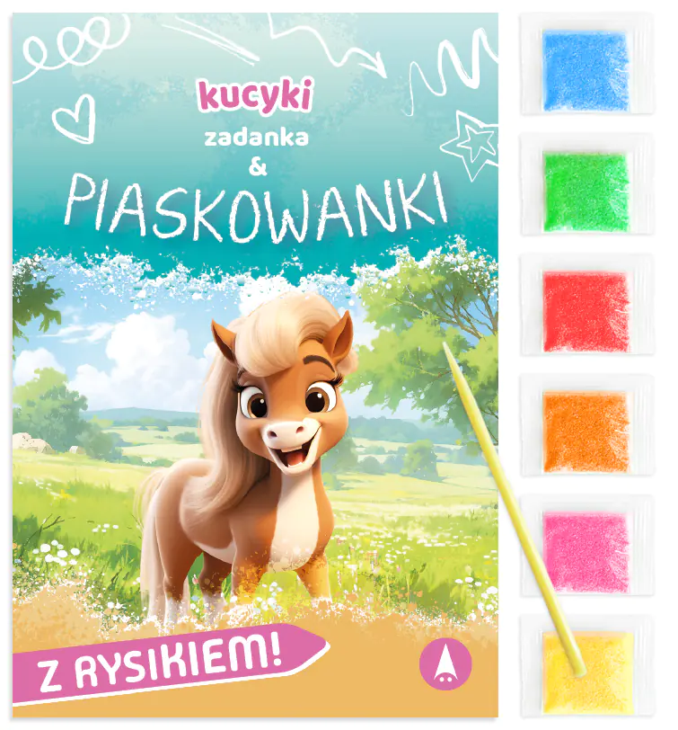 Książka - Malowanka 180X260 Kucyki. Zadanka & piaskowanki SKRZAT 079623