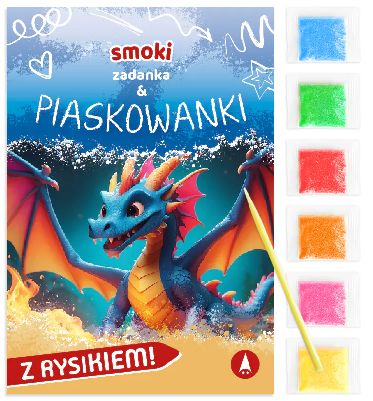 Książka - Malowanka 180X260 Smoki. Zadanka & piaskowanki SKRZAT 079630