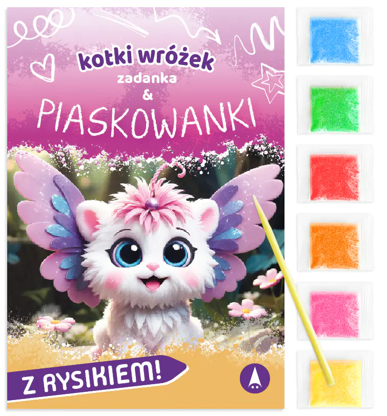 Książka - Malowanka 180X260 Kotki wróżek. Zadanka & piaskowanki SKRZAT 079654