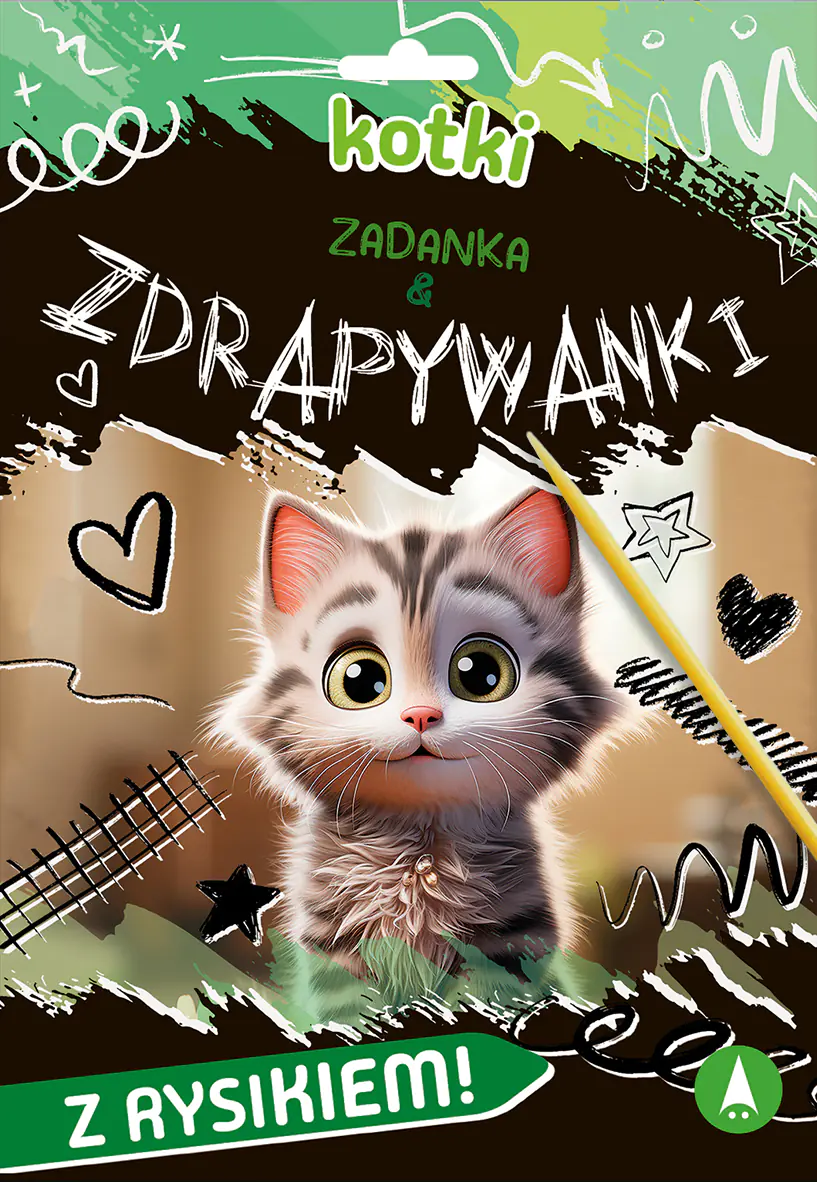 Książka - Wydrapywanka 180X260  Kotki. Zadanka & zdrapywanki SKRZAT 079692