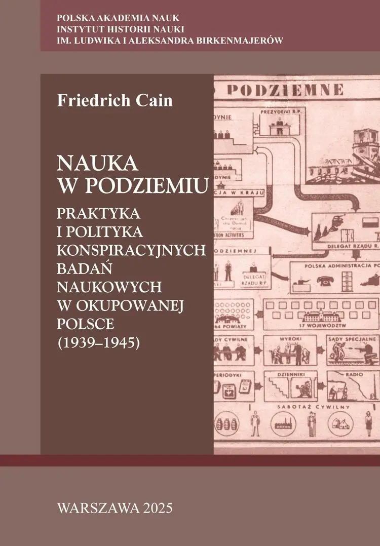 Książka - Nauka w podziemiu. Praktyka i polityka konspiracyjnych badań naukowych w okupowanej Polsce (1939-1945)