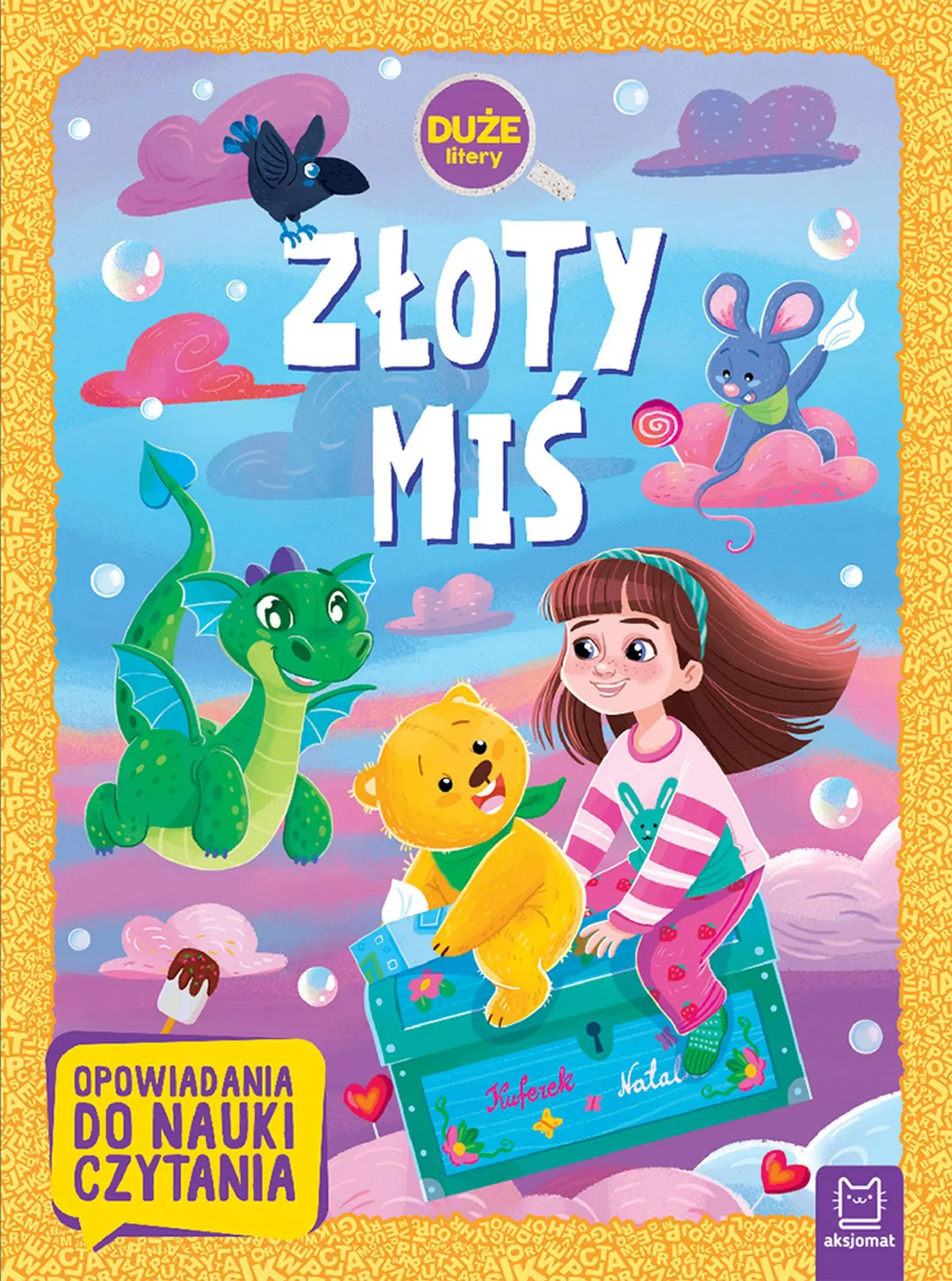 Książka - Złoty Miś. Duże litery. Opowiadania do nauki czytania