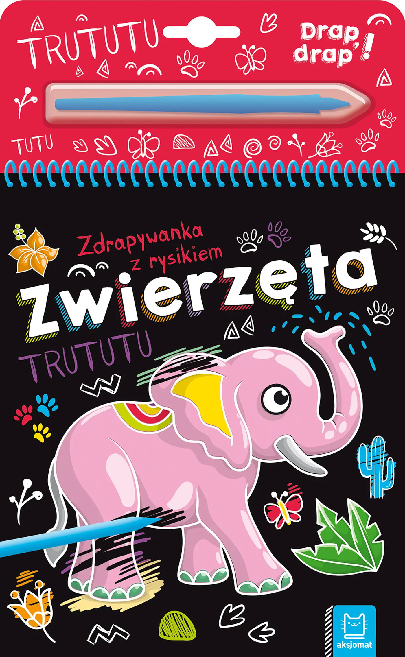Książka - ZWIERZĘTA. ZDRAPYWANKA Z RYSIKIEM