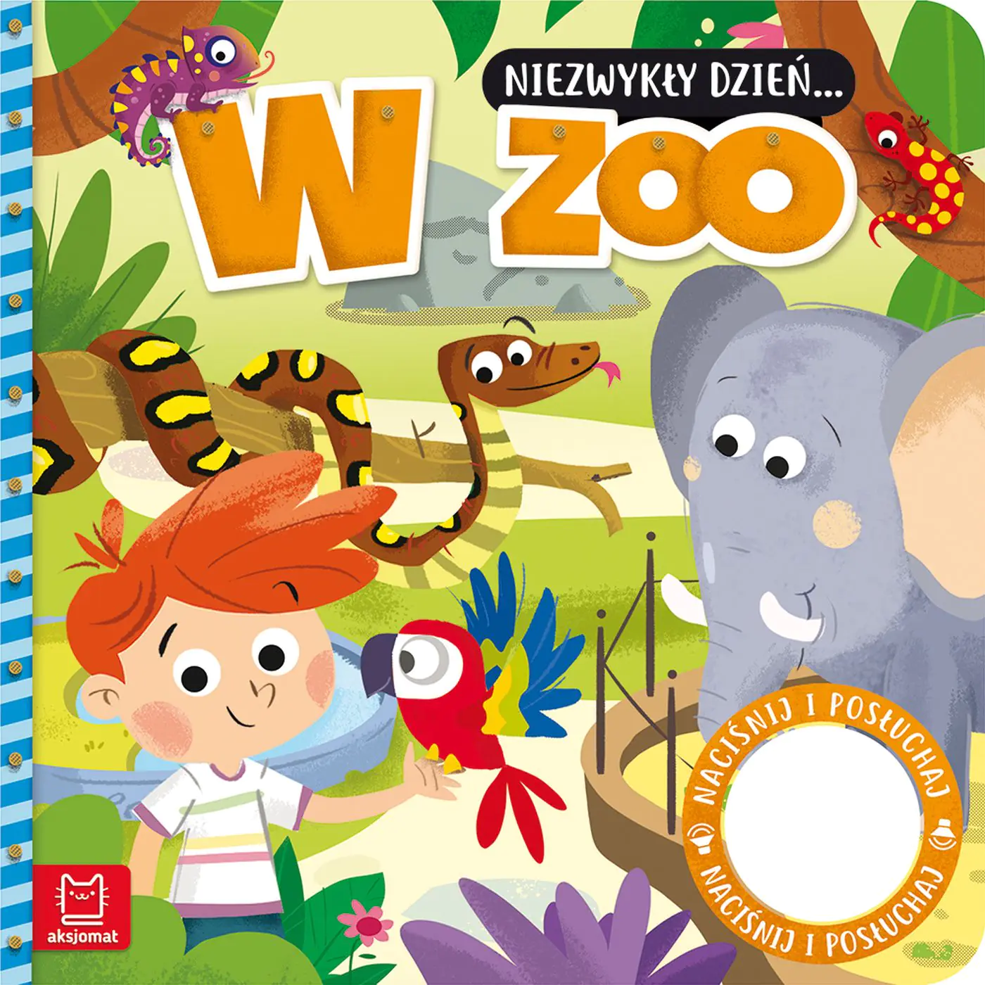 Książka - Książeczka z dźwiękiem Niezwykły dzień… W zoo.