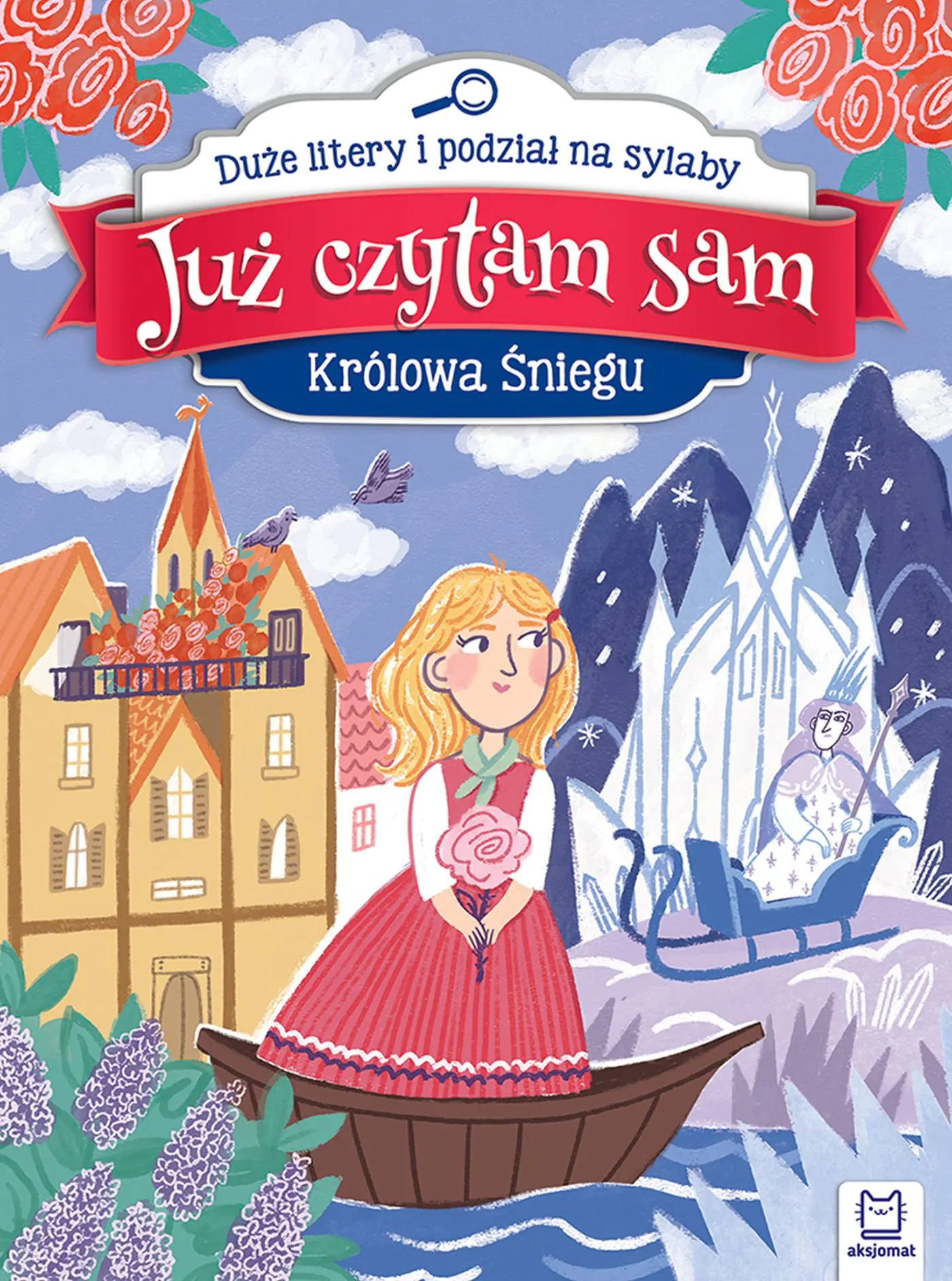 Książka - Książeczka Już czytam sam. Królowa Śniegu. Duże litery i podział na sylaby