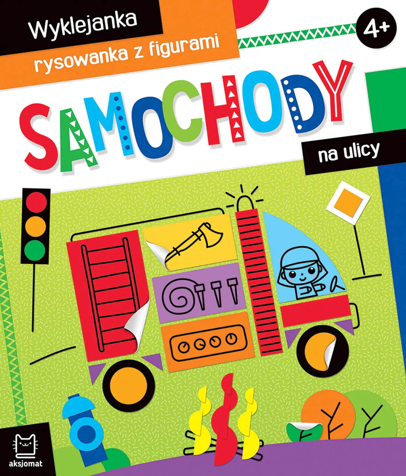 Książka - Książka Samochody Na Ulicy. Wyklejanka, Rysowanka Z Figurami 4+