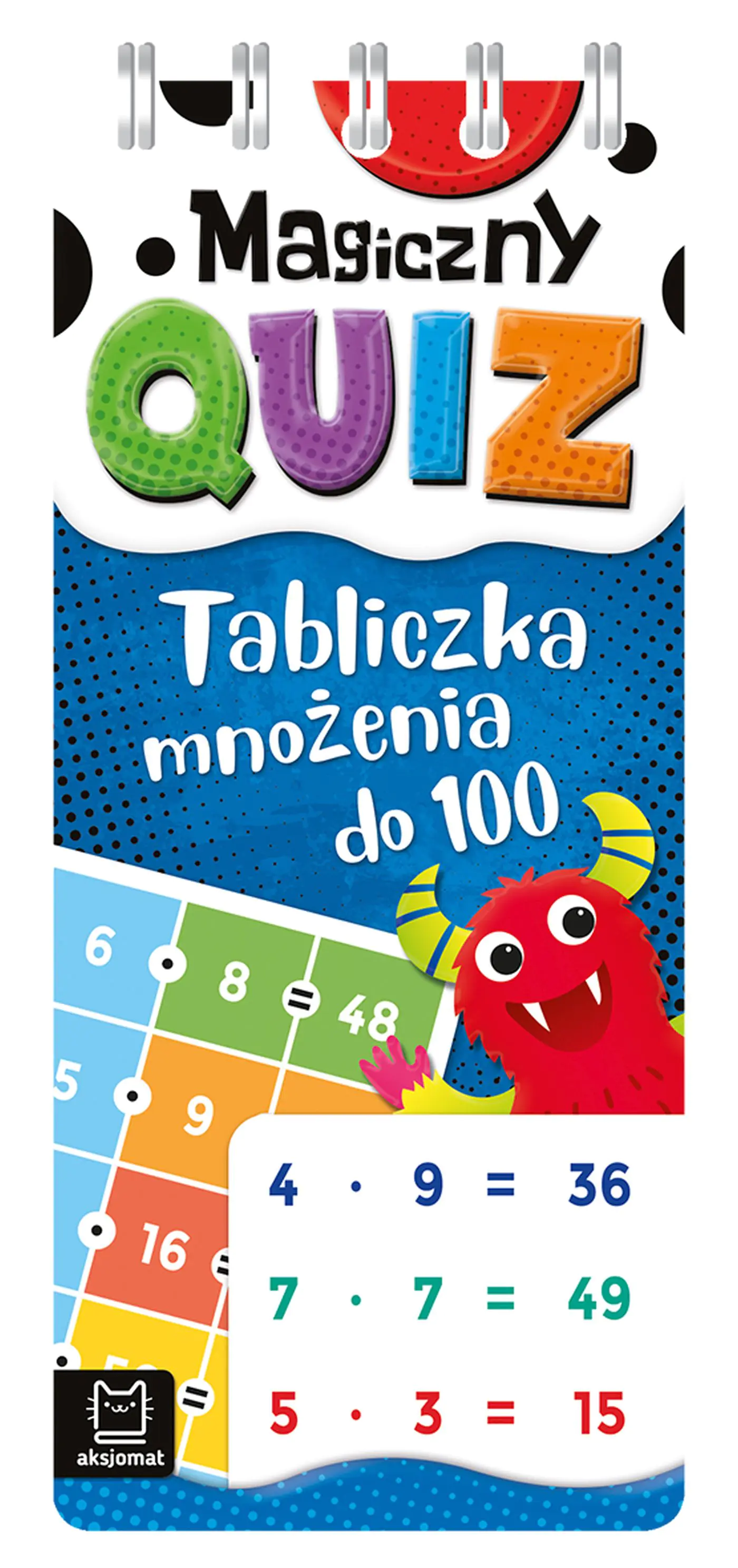 Książka - Książka Magiczny quiz. Tabliczka mnożenia do 100. Spirala