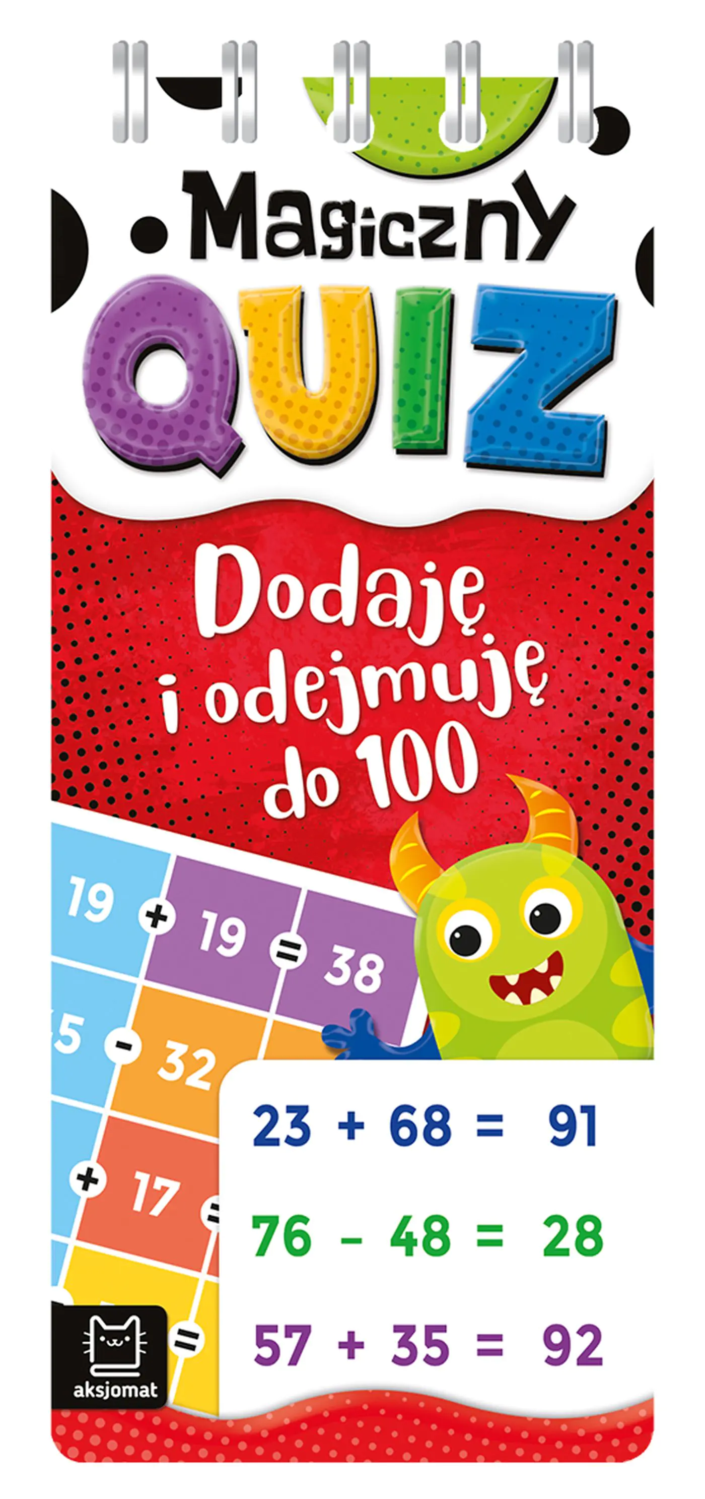 Książka - Książka Magiczny quiz. Dodaję i odejmuję do 100. Spirala