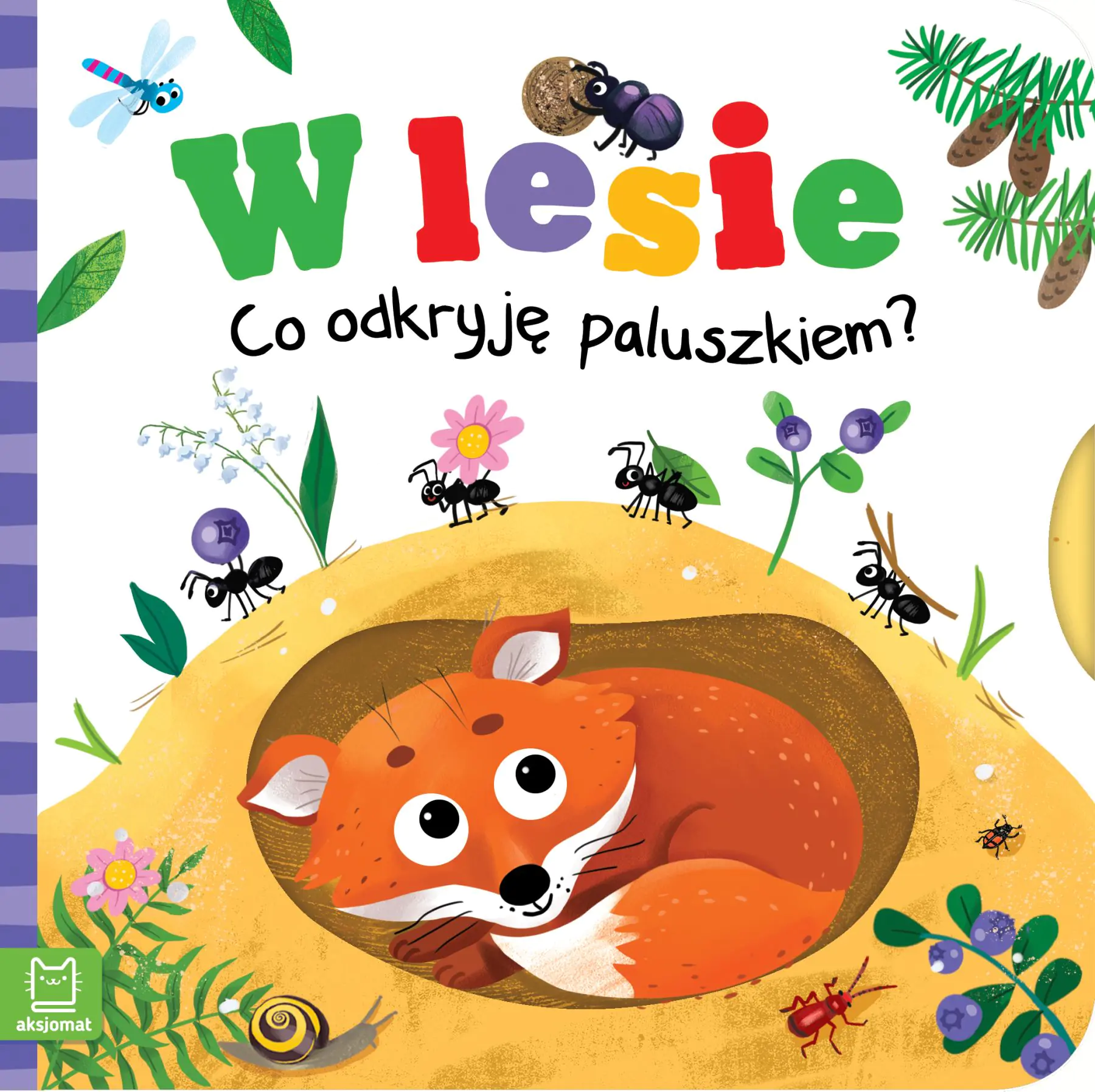 Książka - W lesie. Co odkryję paluszkiem?