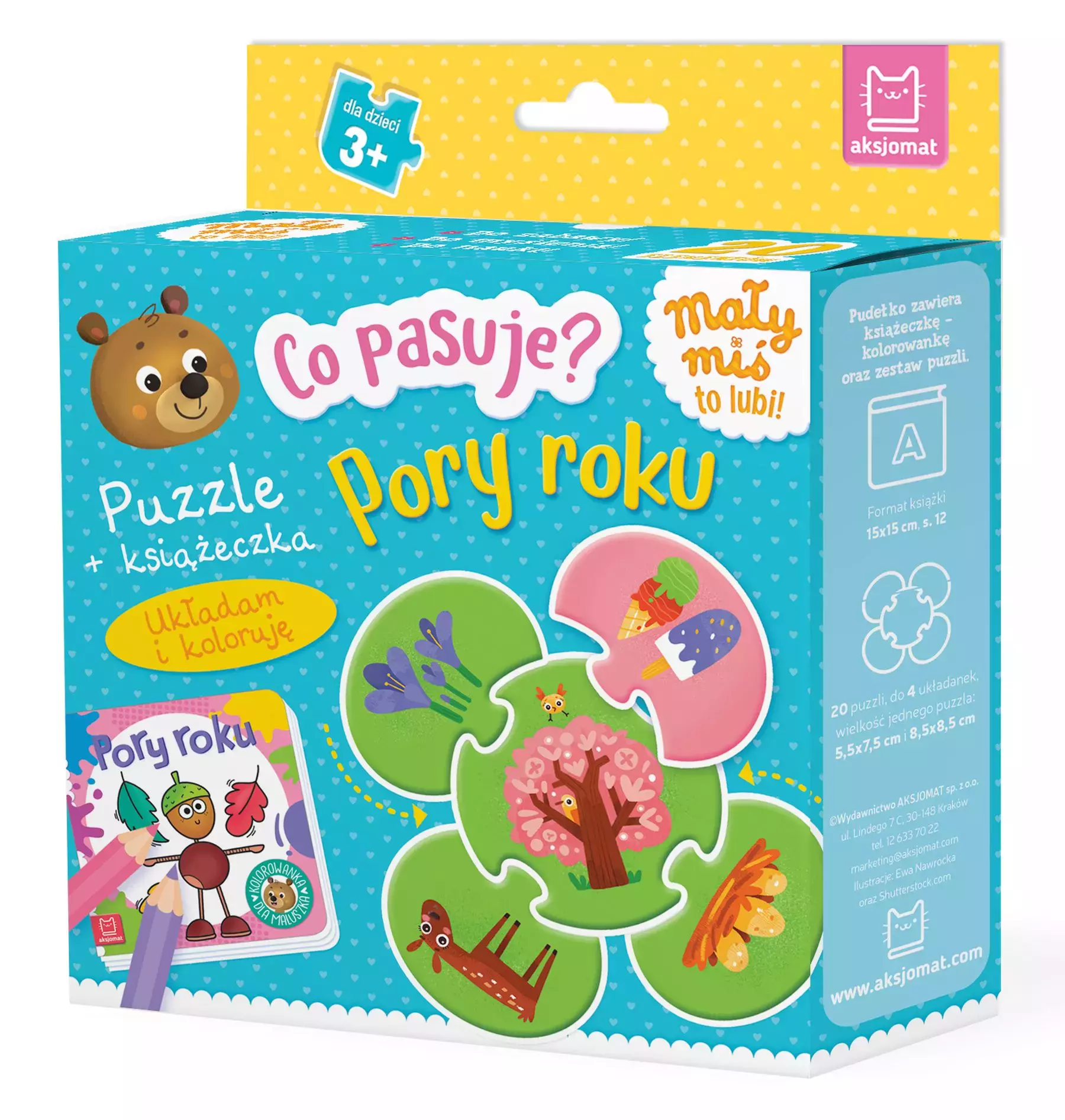 Książka - Pory roku. Co pasuje? Puzzle + książeczka