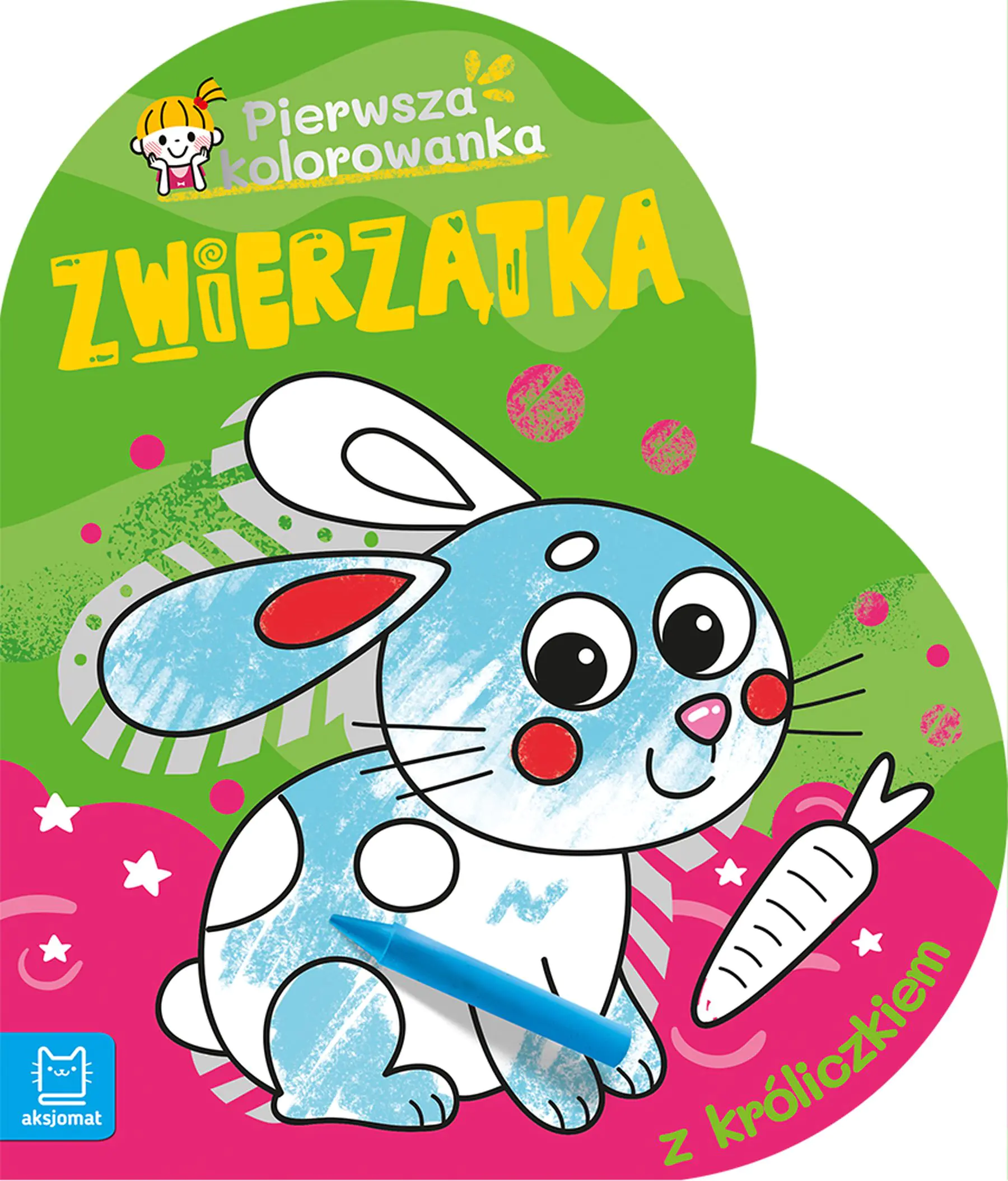 Książka - Aksjomat, Zwierzątka, pierwsza kolorowanka z króliczkiem