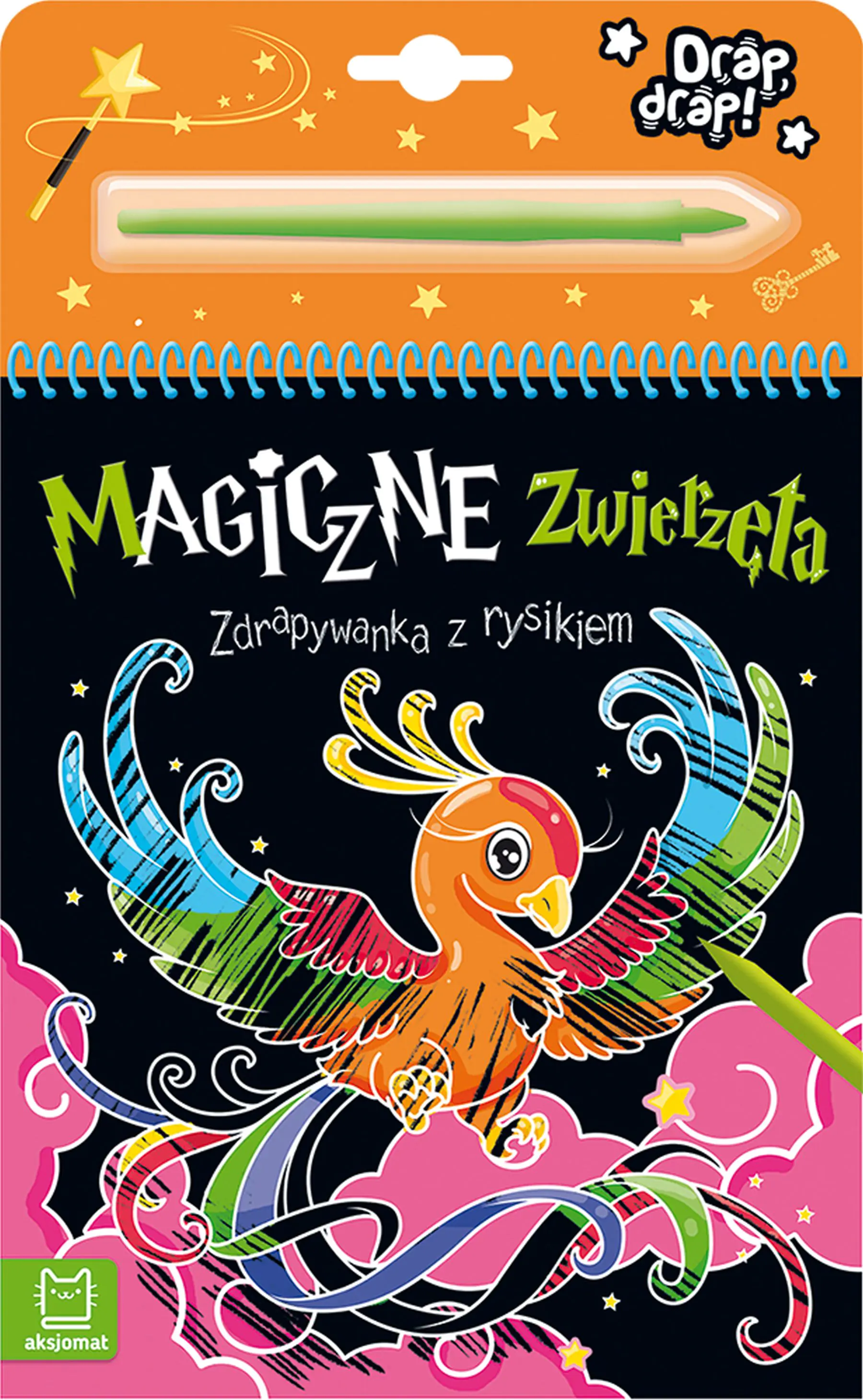 Książka - MAGICZNE ZWIERZĘTA. ZDRAPYWANKA Z RYSIKIEM