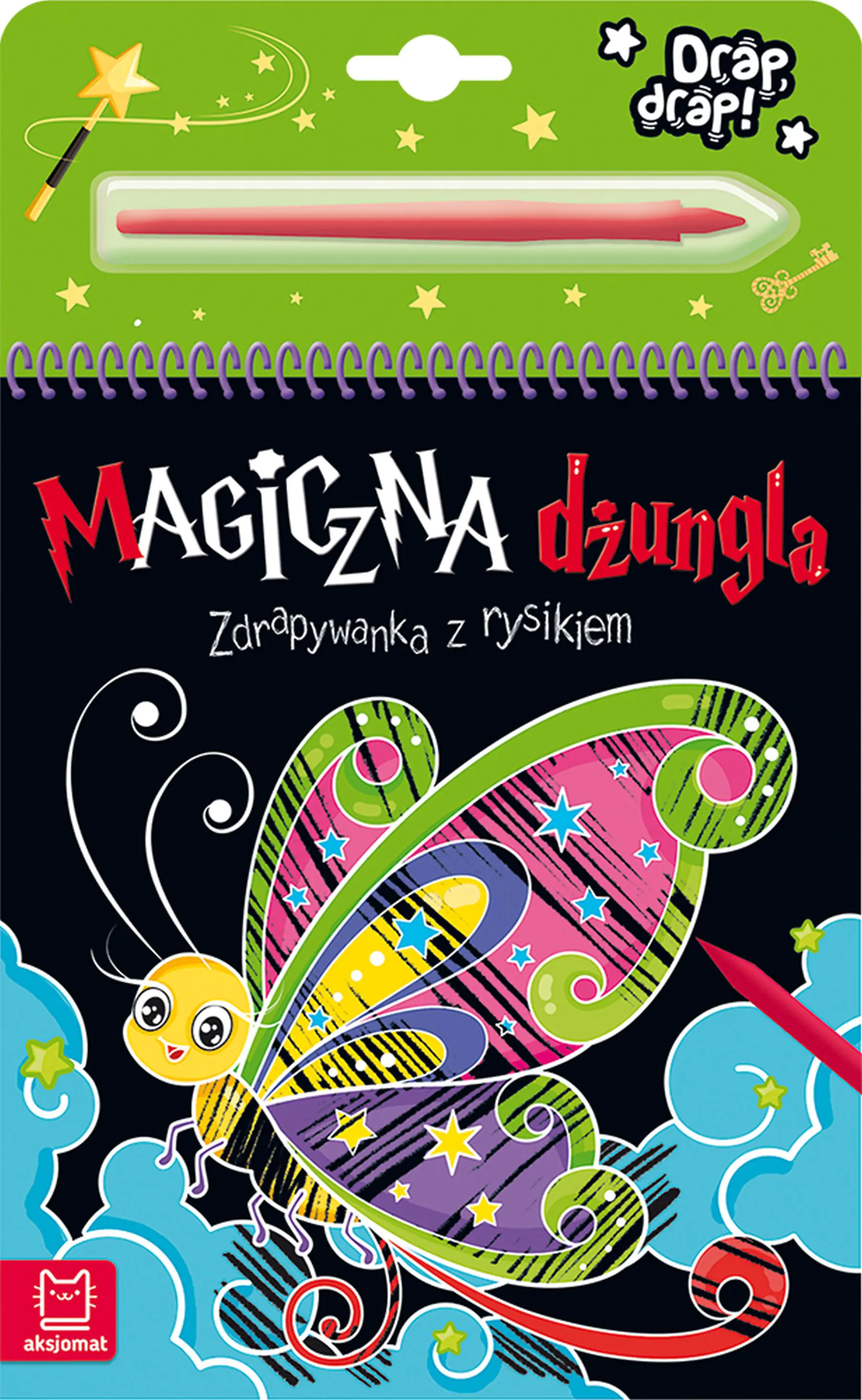 Książka - Magiczna dżungla. Zdrapywanka z rysikiem