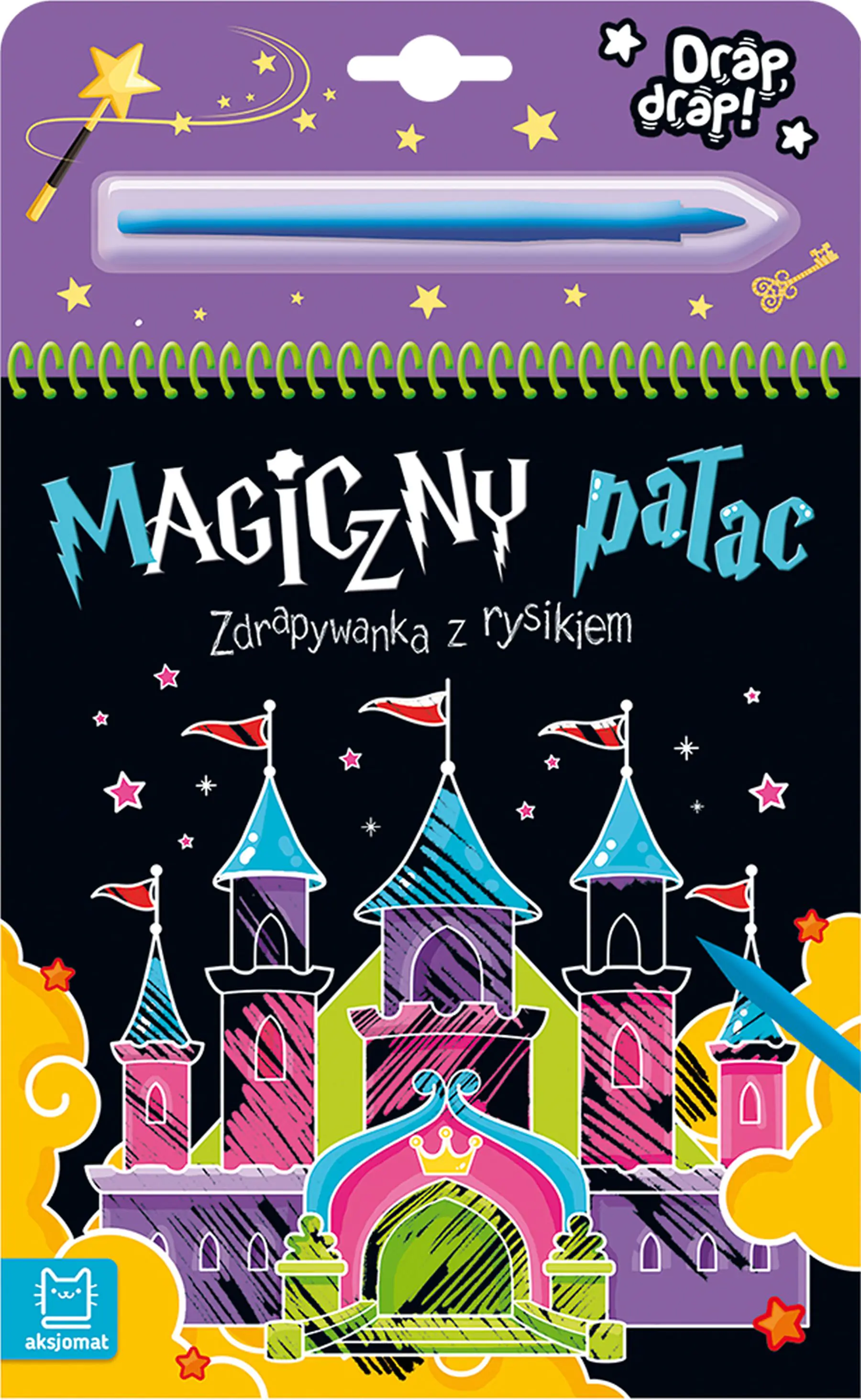 Książka - Magiczny pałac. Zdrapywanka z rysikiem