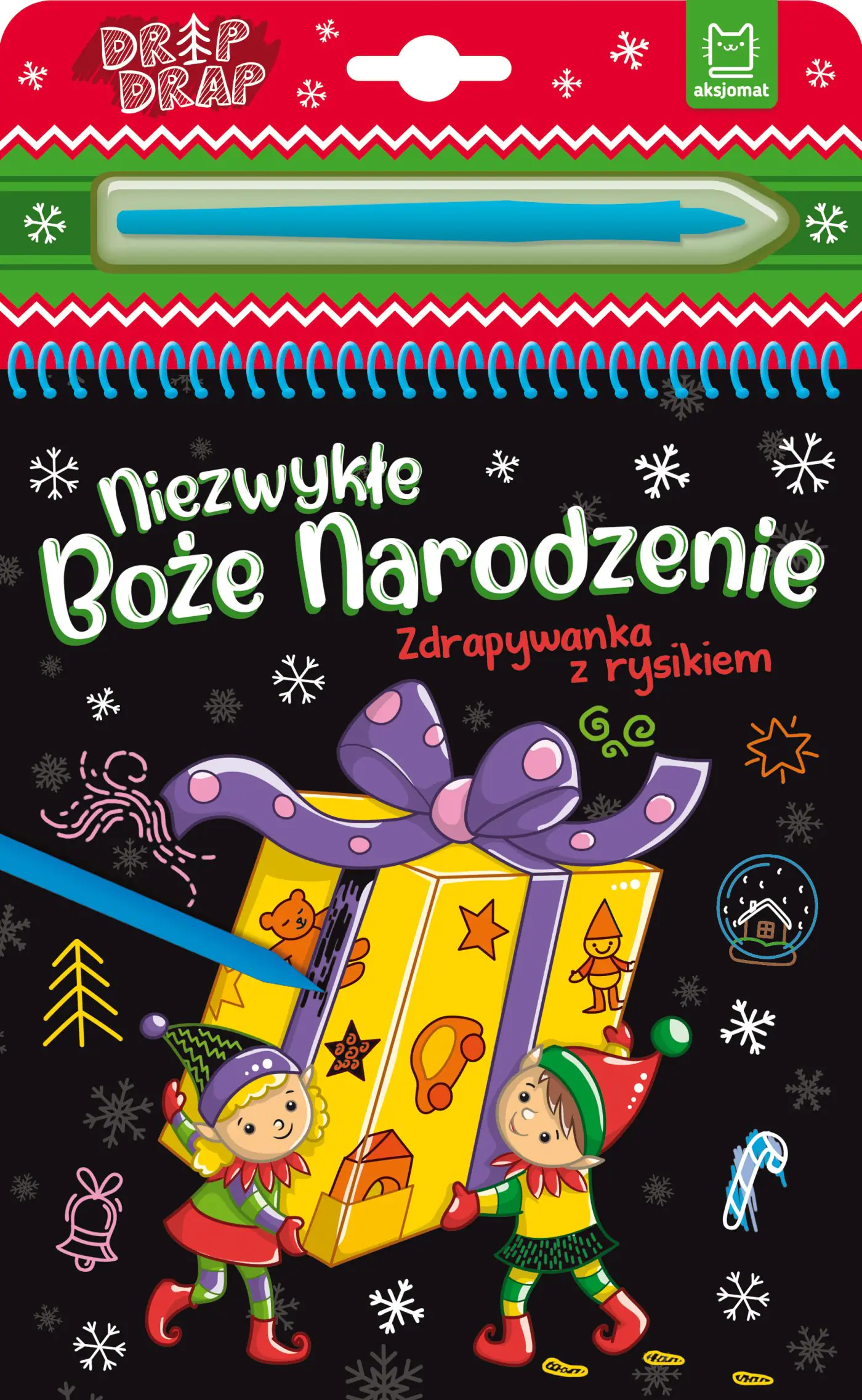 Książka - Niezwykłe Boże Narodzenie, zdrapywanka z rysikiem