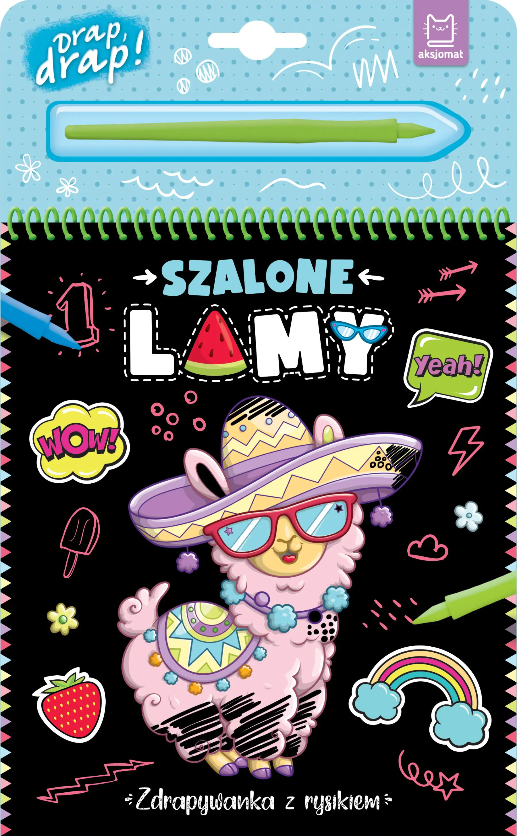 Książka - Aksj Zdrapywanka Szalone Lamy 36081