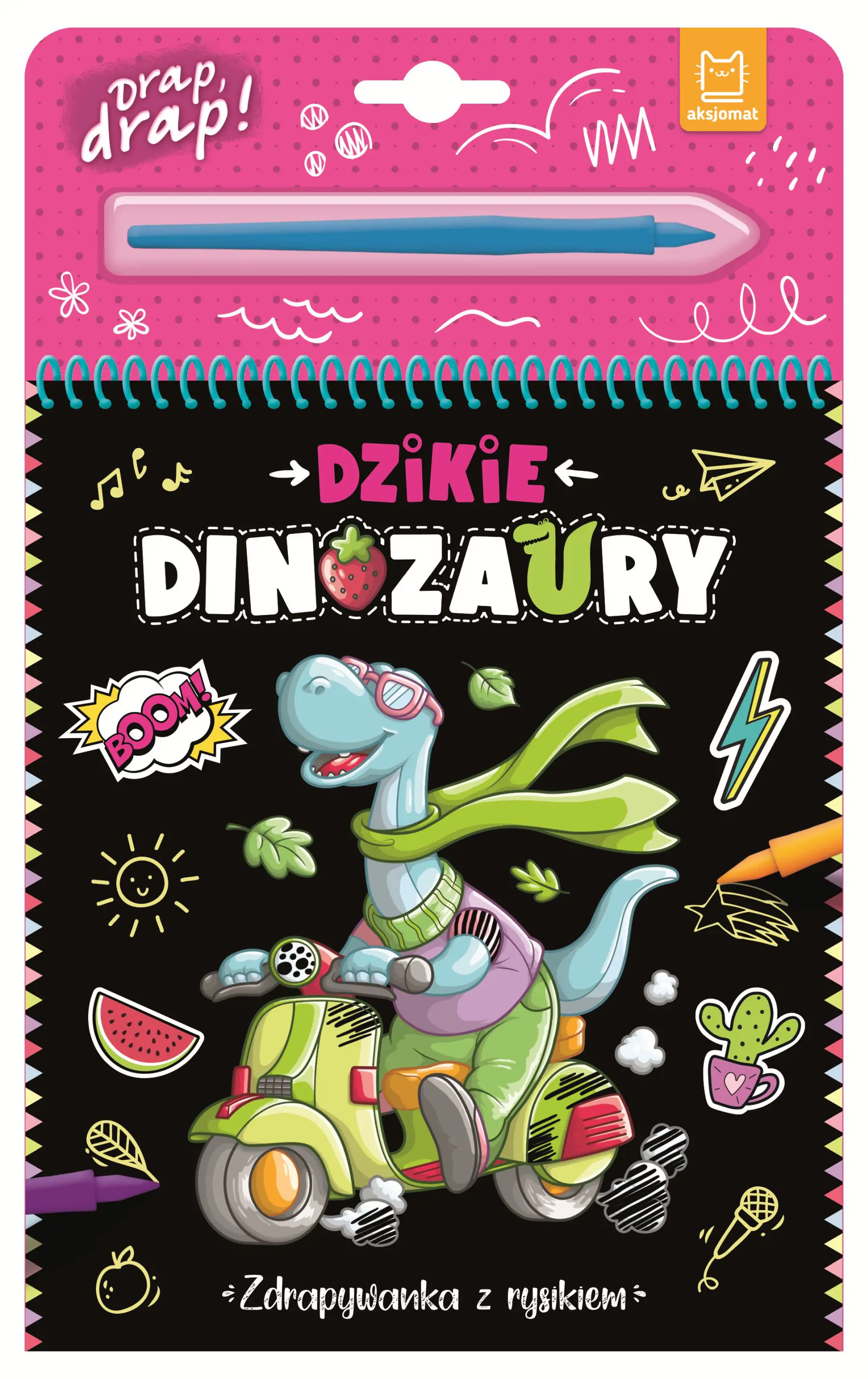Książka - Aksj Zdrapywanka Dinozaury 36104