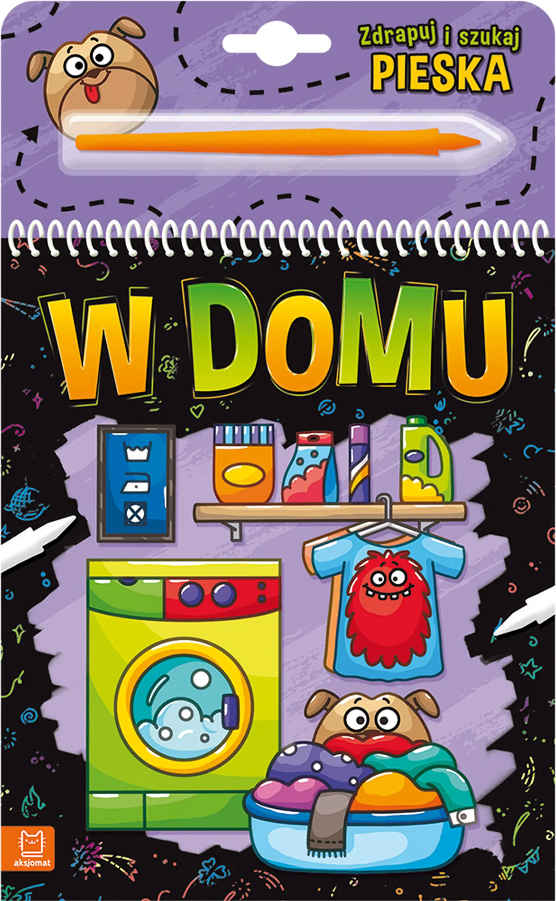 Książka - W domu. Zdrapuj i szukaj pieska