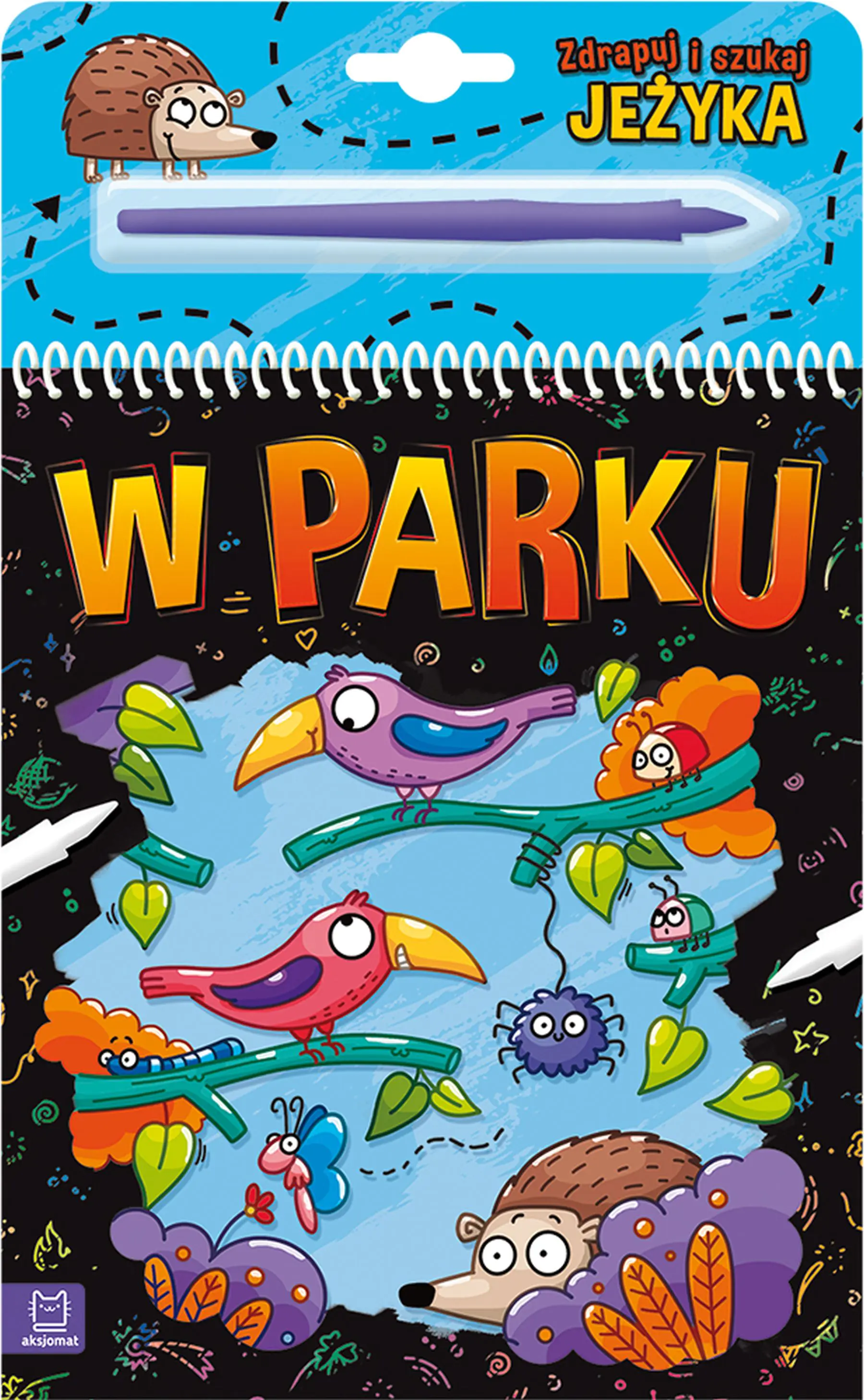 Książka - W parku. Zdrapuj i szukaj jeżyka