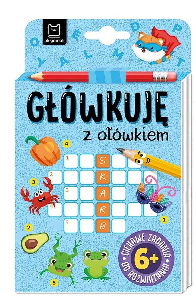 Książka - Główkuję z ołówkiem 6+ Książeczka niebieska