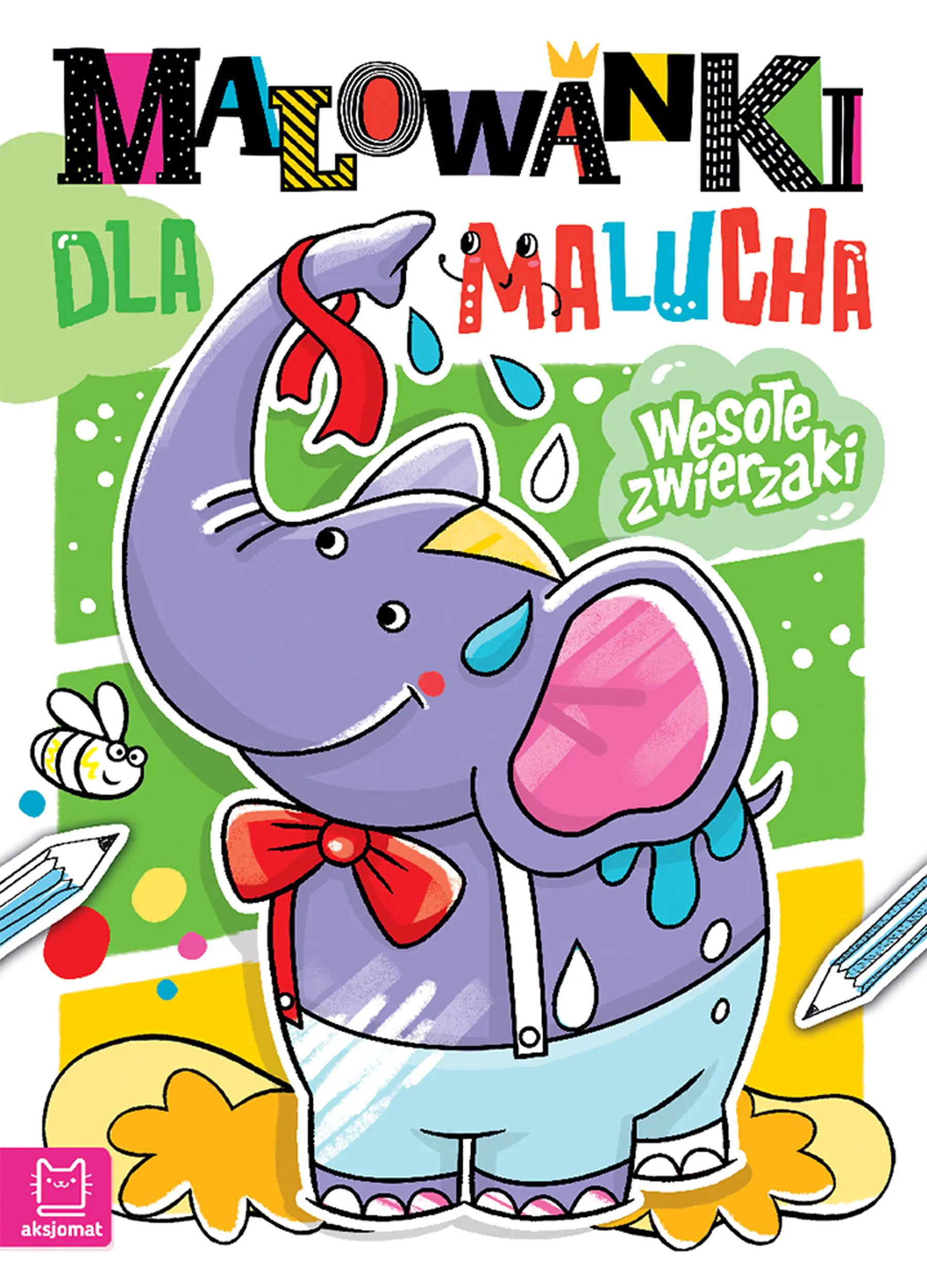 Książka - Wesołe zwierzaki. Malowanki dla malucha