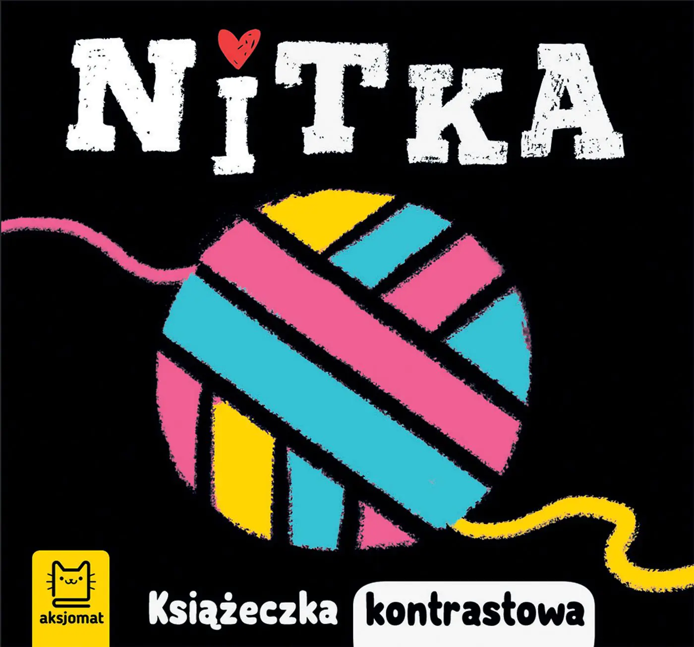 Książka - Nitka. Książeczka kontrastowa