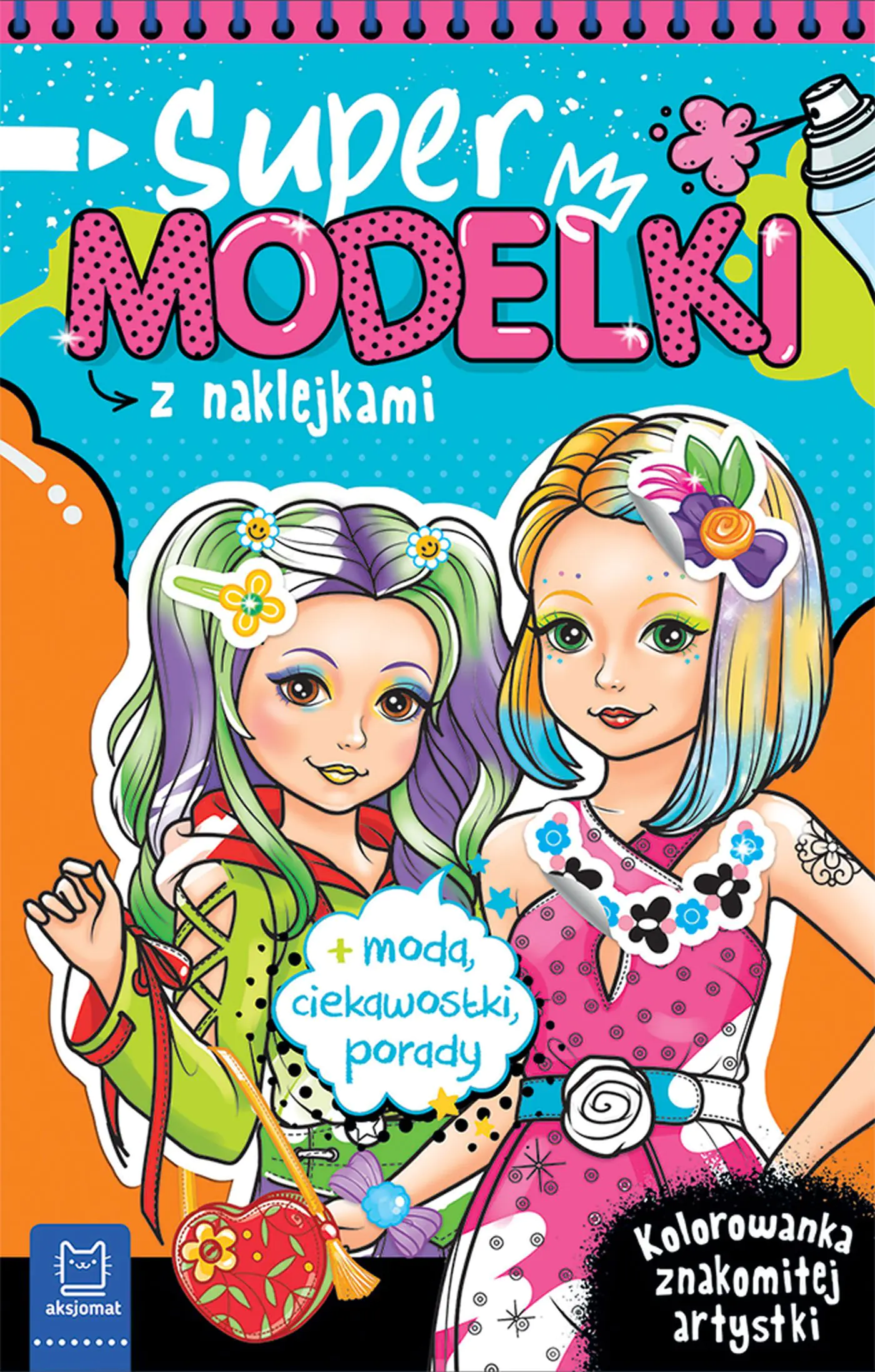 Książka - Supermodelki z naklejkami. Kolorowanka znakomitej artystki