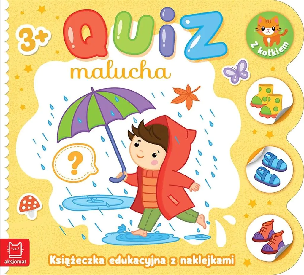 Książka - Quiz z nakl. 3-4 z kotkiem