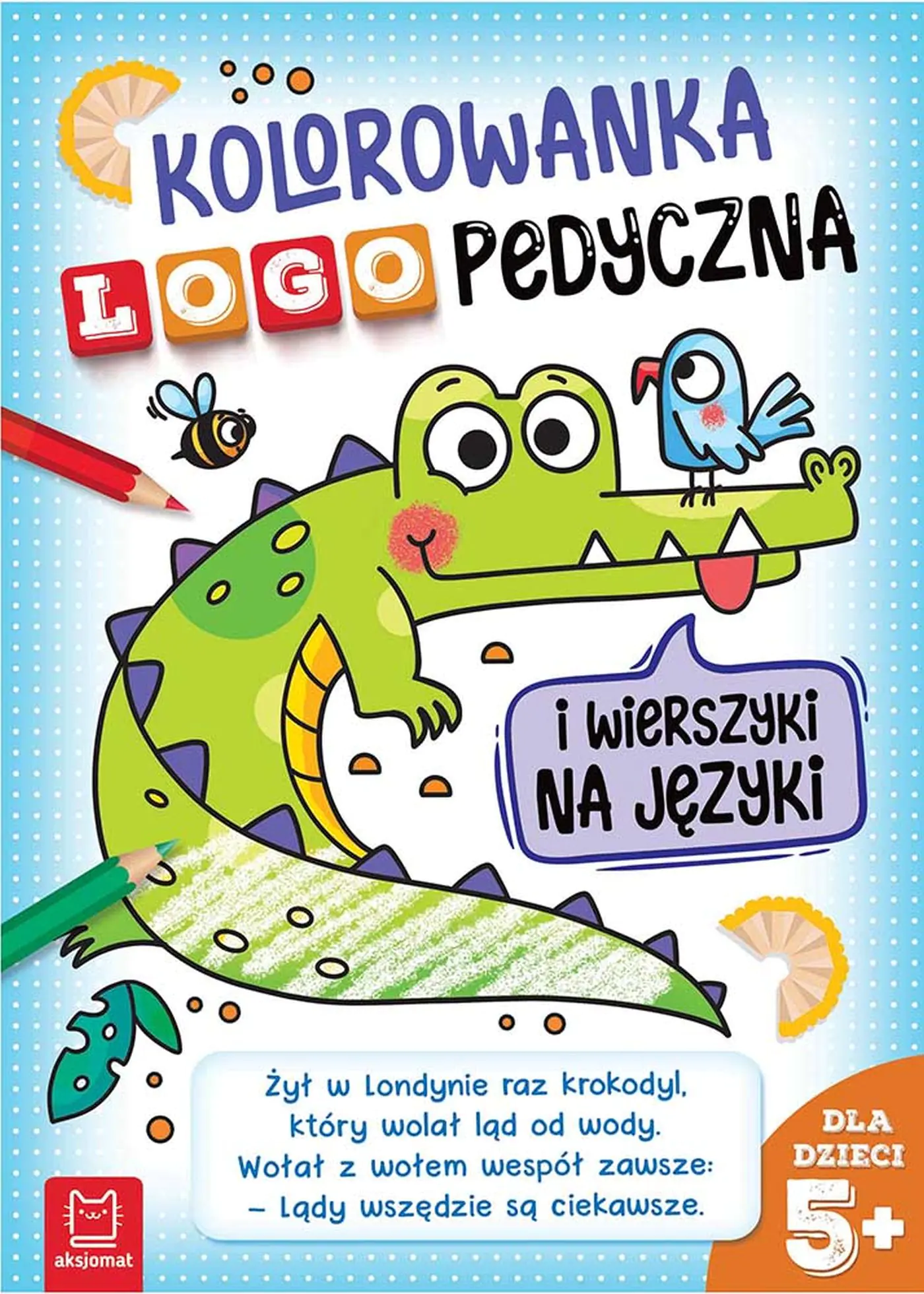 Książka - Kolorowanka logopedyczna i wierszyki na języki