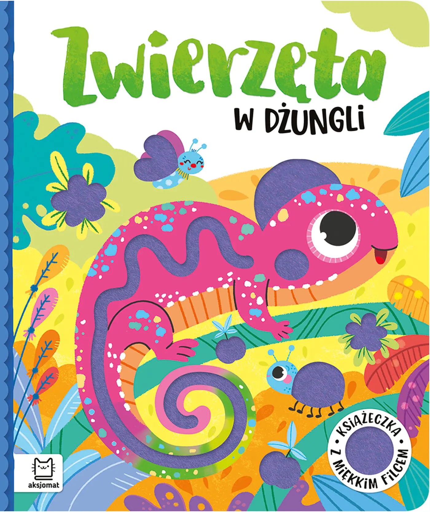 Książka - Zwierzęta w dżungli Książeczka z miękkim filcem