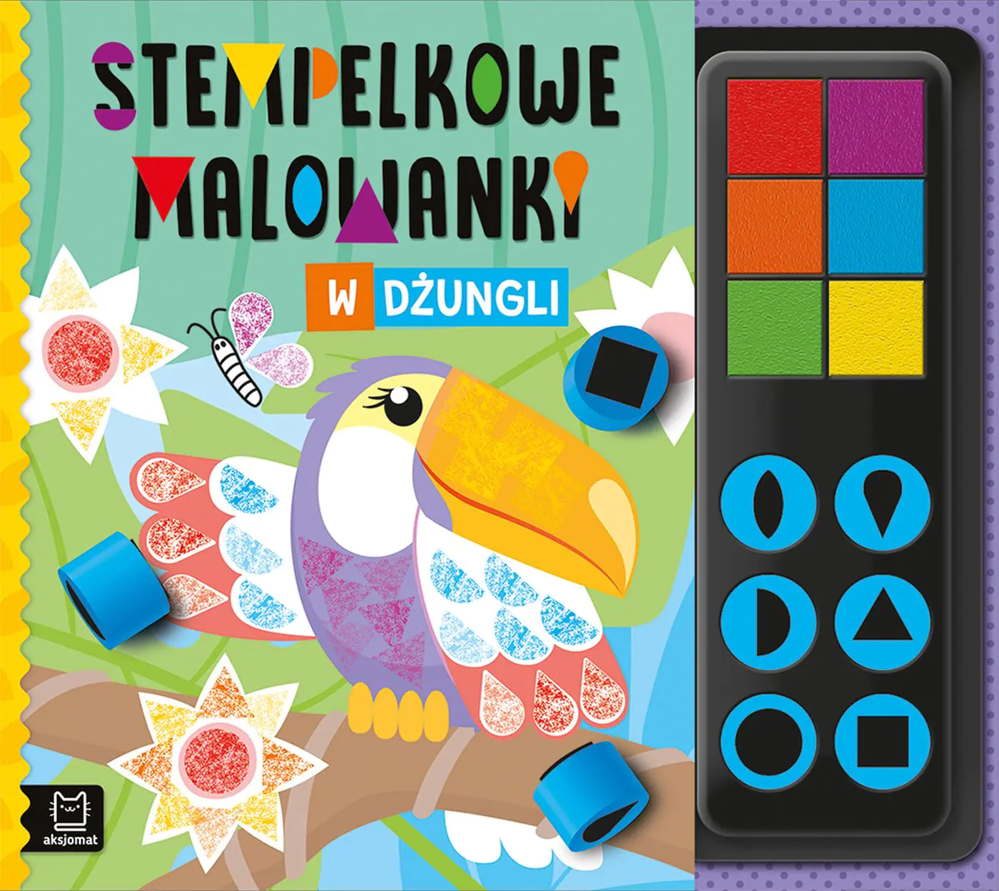 Książka - Stempelkowe malowanki. W dżungli