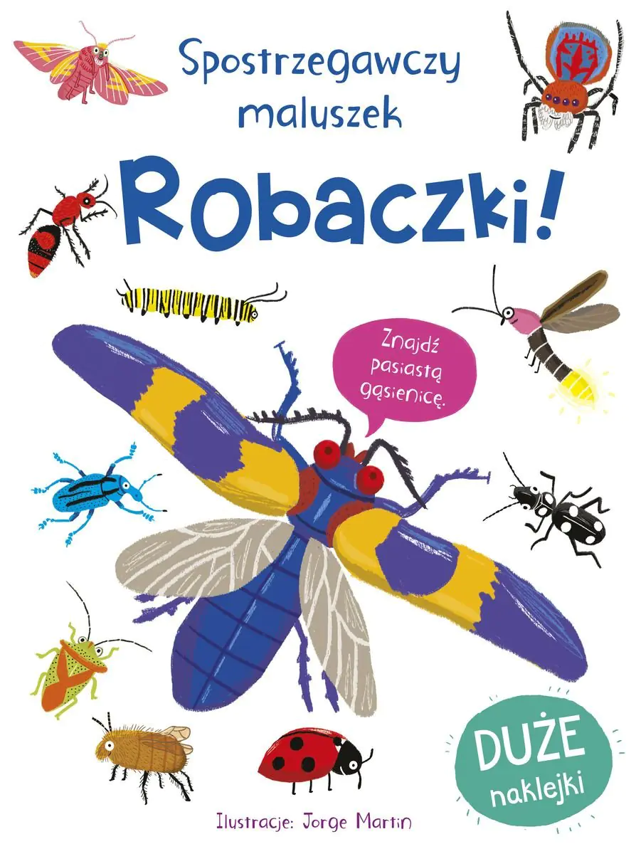 Książka - Spostrzegawczy maluszek. Robaczki!
