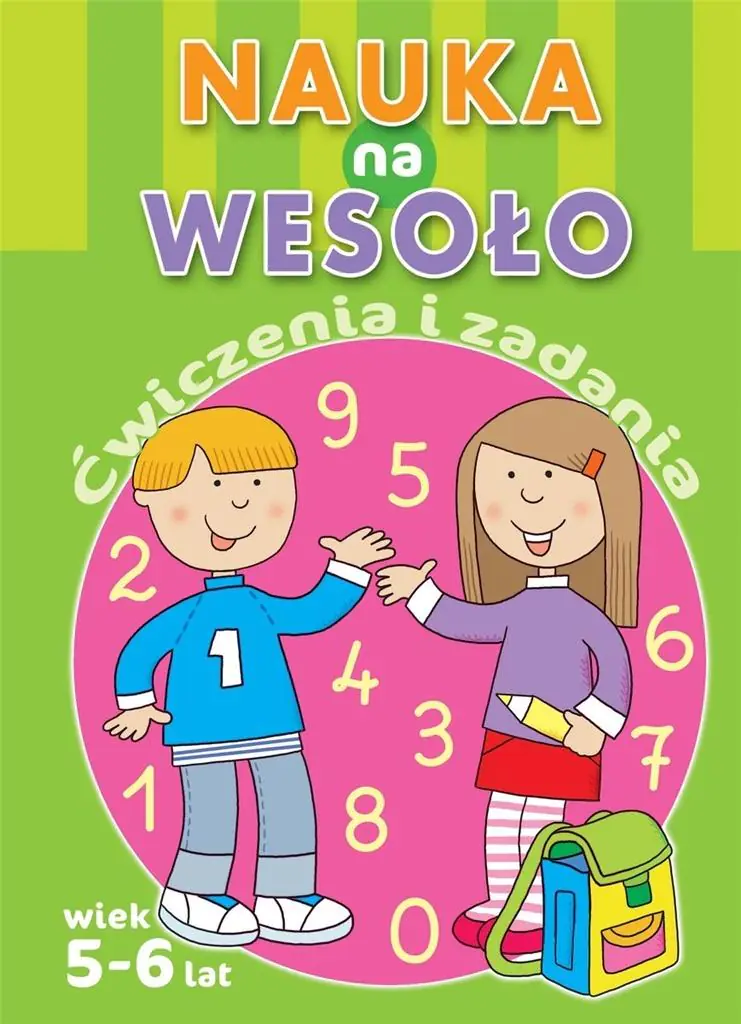 Książka - Nauka na wesoło. Ćwiczenia i zadania. Wiek 5-6 lat
