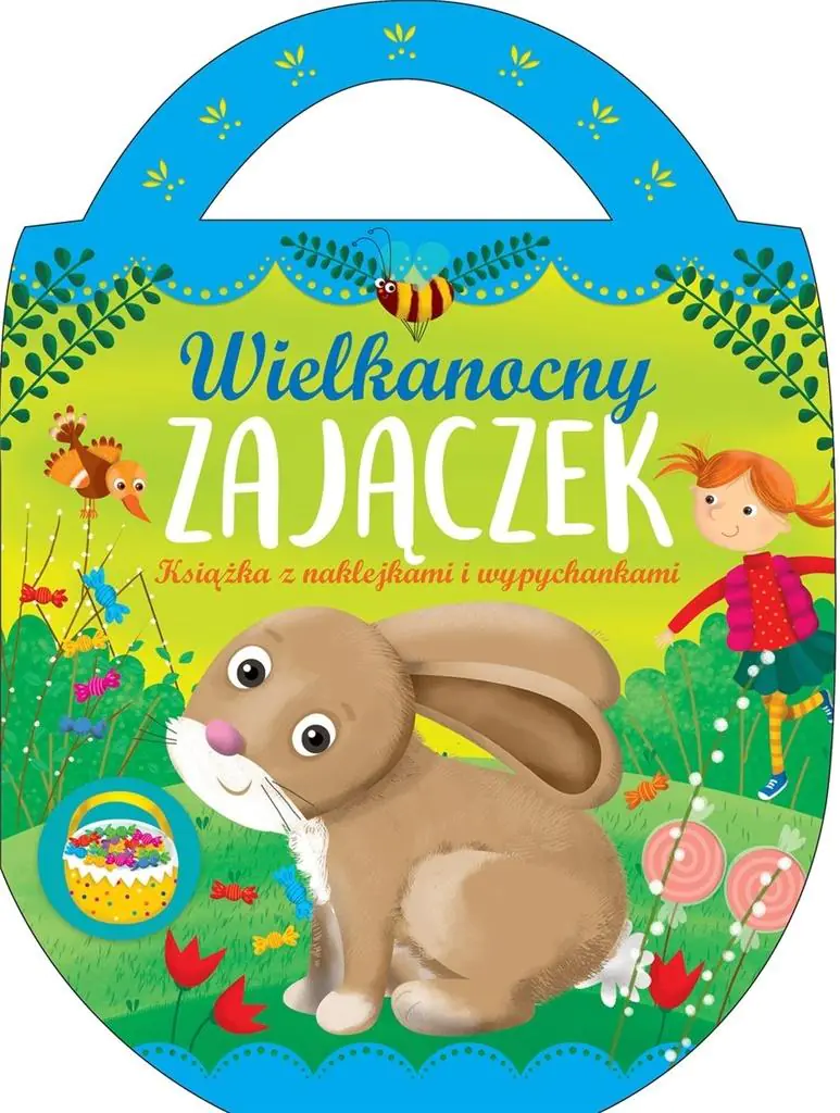 Książka - Wielkanocny zajączek. Książka z naklejkami