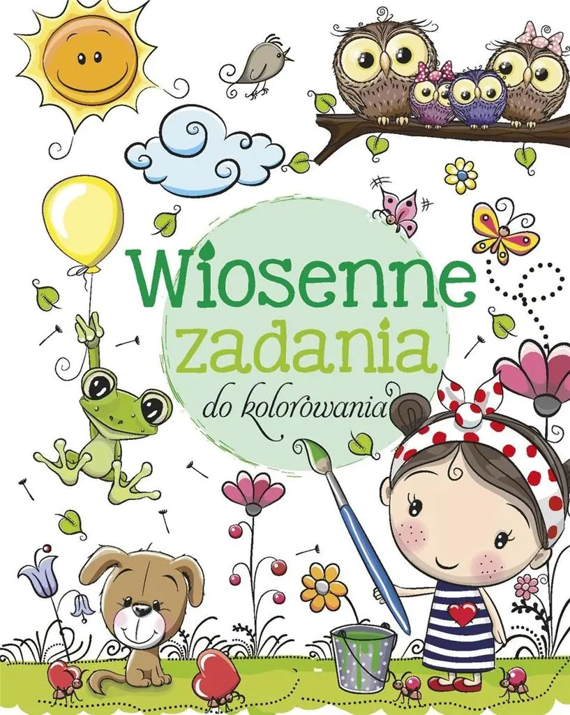 Książka - Wiosenne zadania do kolorowania
