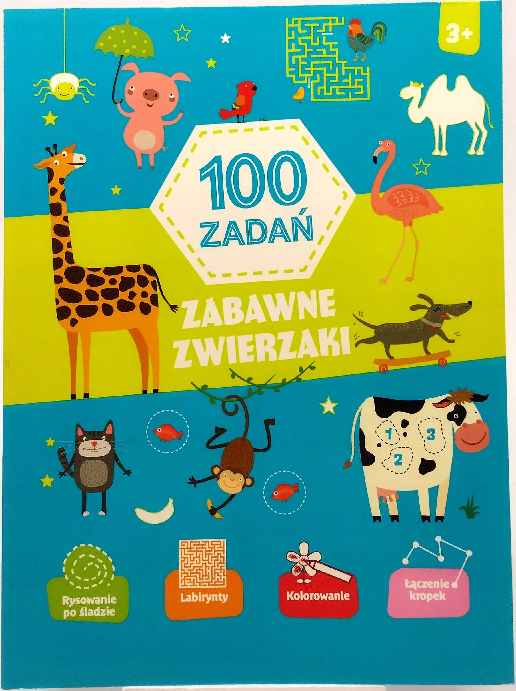 Książka - 100 zadań. Zabawne zwierzaki