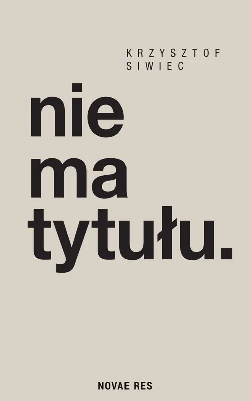 Książka - nie ma tytułu