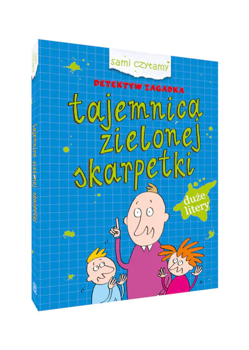 Książka - Tajemnica zielonej skarpetki. Detektyw zagadka. Sami czytamy