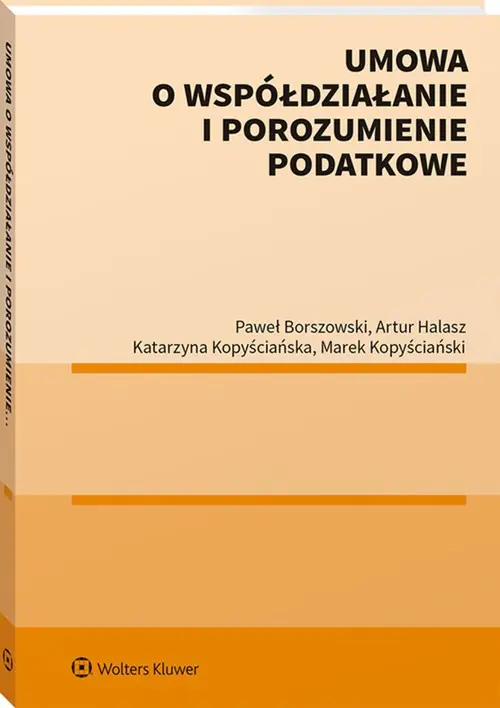 Książka - Umowa o współdziałanie i porozumienie podatkowe