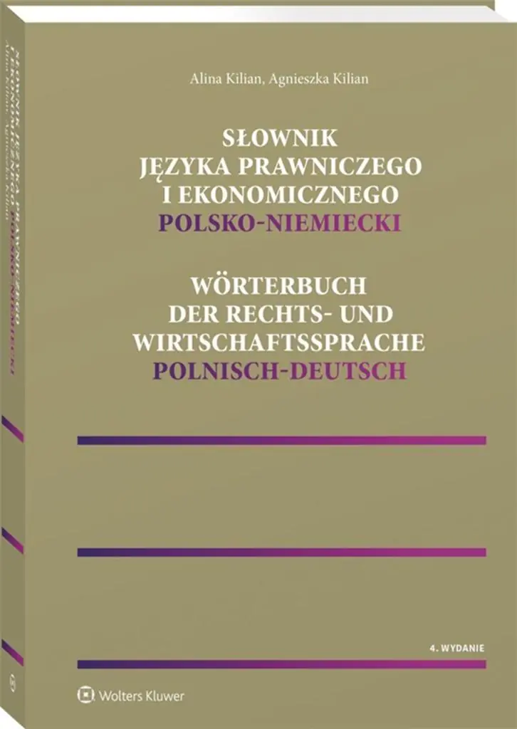 Książka - Słownik języka prawniczego i ekonomicznego polsko-niemiecki