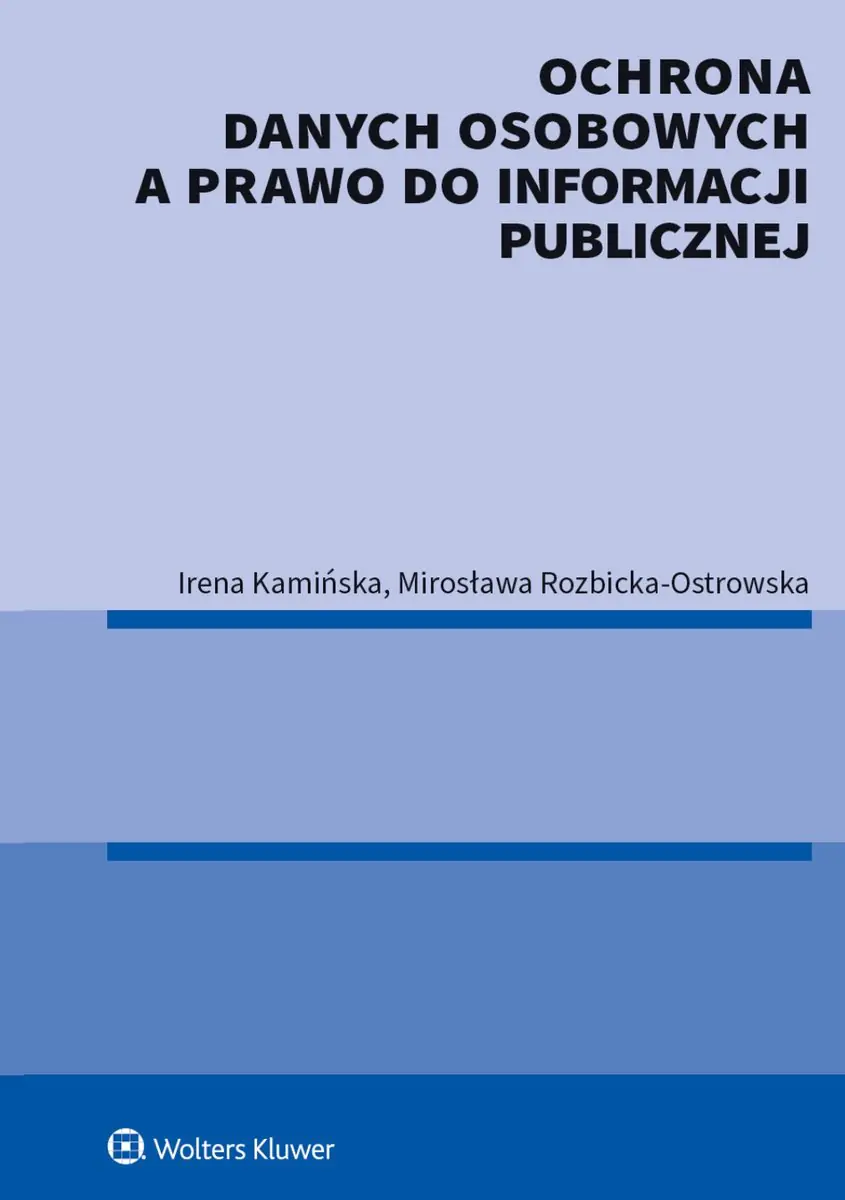 Książka - Ochrona danych osobowych a prawo do informacji publicznej