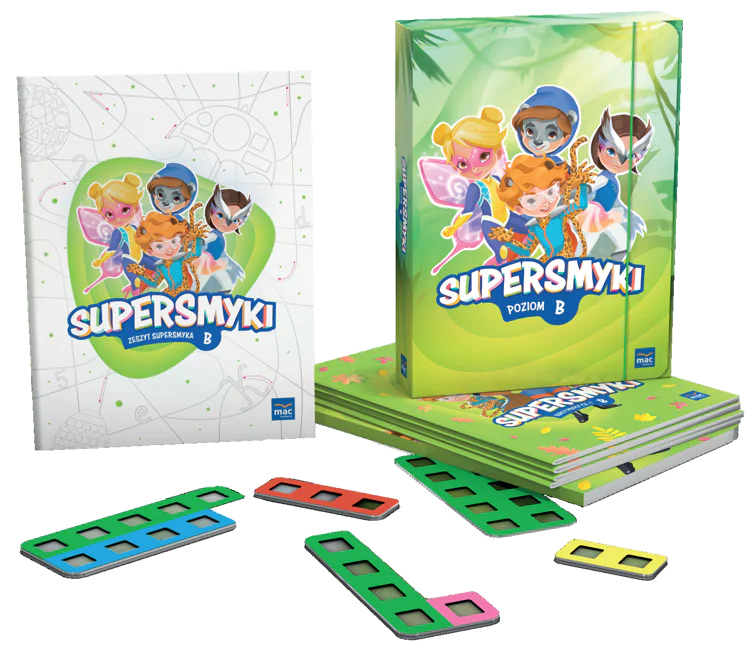 Książka - Pakiet: Supersmyki. Poziom B. Pięciolatek