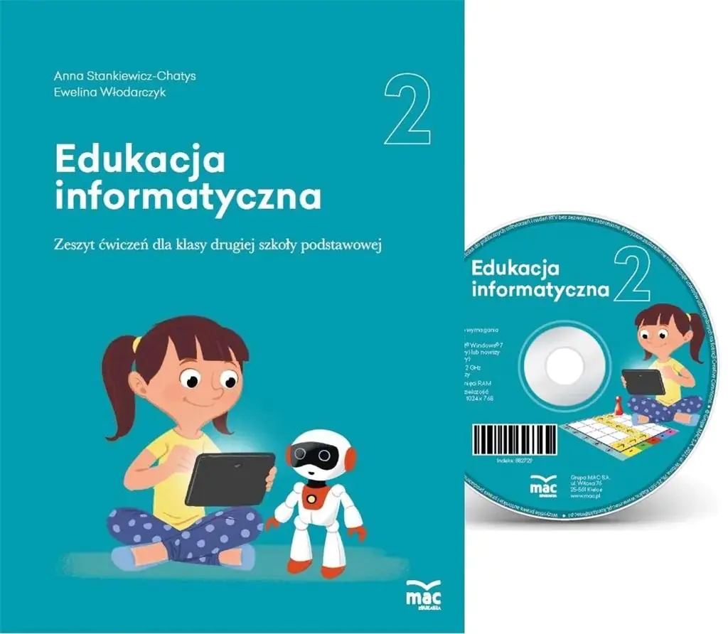 Książka - Edukacja informatyczna. Zeszyt ćwiczeń i płyta CD. Klasa 2